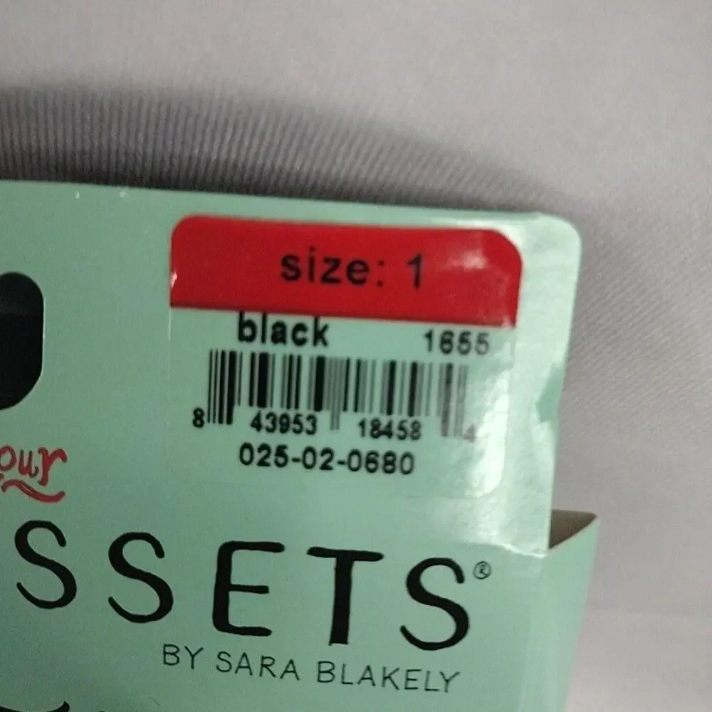 Assets By Sara Blakely Leggings Womens Size A Black Lattice Textured Shape